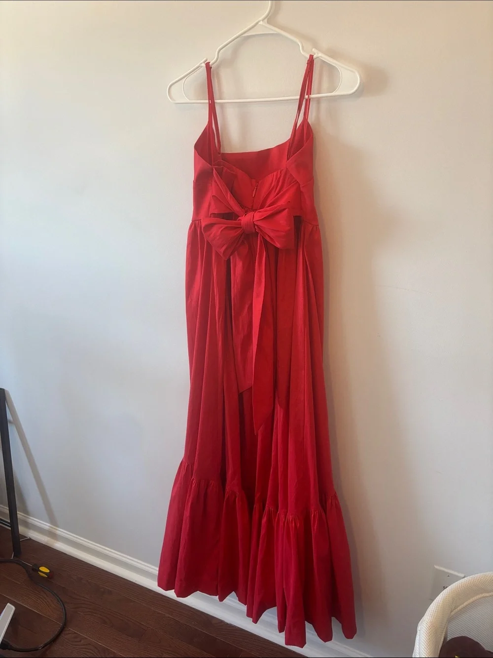 Abercrombie & Fitch Red Spaghetti-Strap Maxi Dress